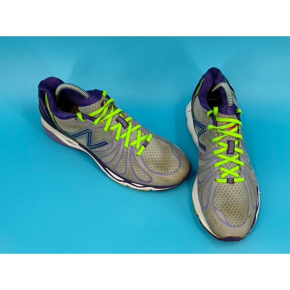 New Balance 890v4 Women’s 9 Gray Purple Green Running Shoes W890SP4